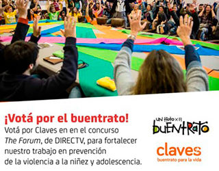 ¡Votá por Claves y apoyá la campaña Un trato por el Buentrato!